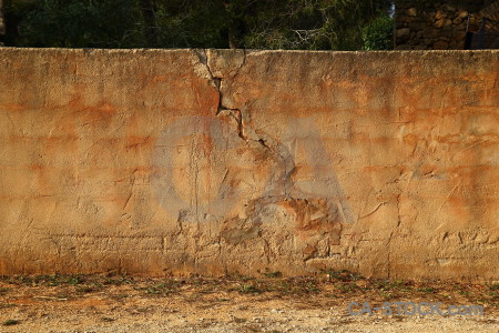 Texture wall orange plaster brown.