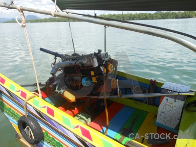 Thailand boat ko phi don vehicle long tail.