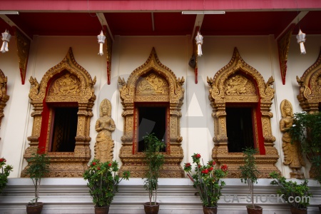 Thailand gold ornate buddhism buddhist.