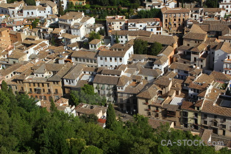 Town above cityscape view village.