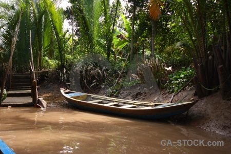 Vehicle boat southeast asia water river.