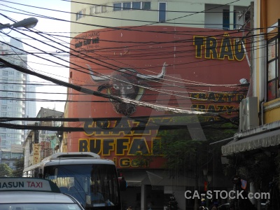 Vehicle sky vietnam bus wire.