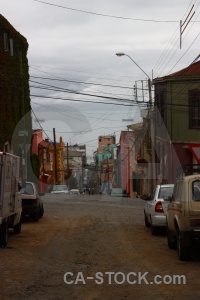 Vehicle valparaiso chile sky road.