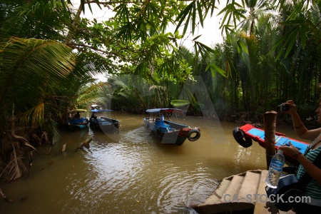 Vietnam song tien river water southeast asia.