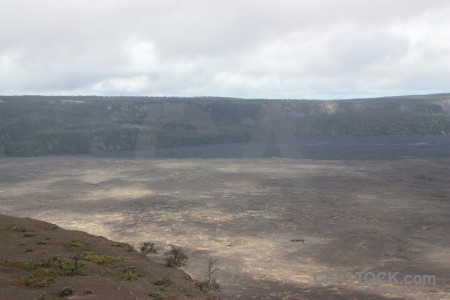 Volcanic crater white.
