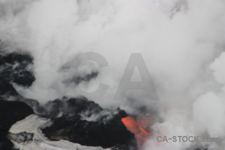 Volcanic gray lava.