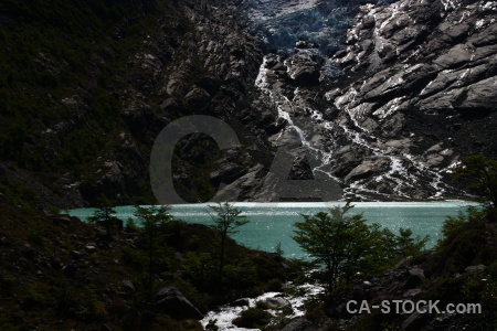Water argentina huemul glacier ice lake.