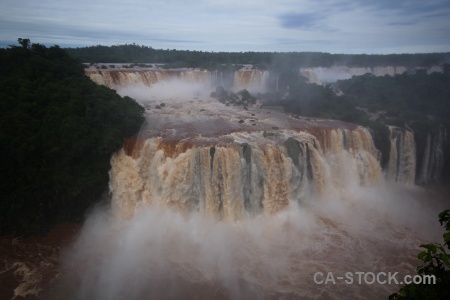 Water brazil south america iguassu falls river.