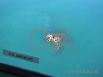 Water cyan aerial sea island.