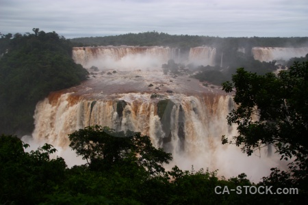 Water iguacu falls unesco spray cloud.