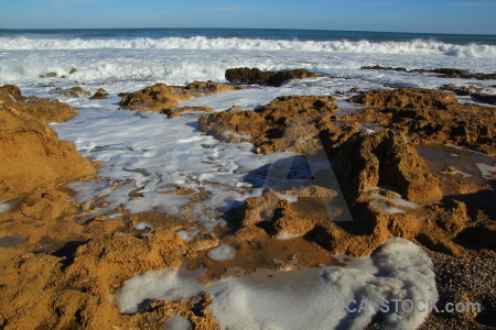 Water spain sea rock europe.