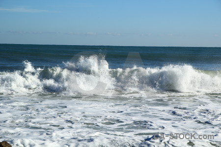 Water spain wave javea sea.