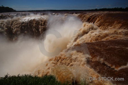 Water waterfall river iguazu falls garganta del diablo.
