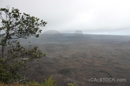 White crater volcanic landscape.