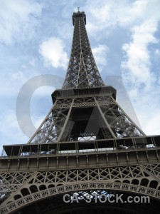White eiffel tower france building.