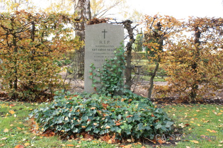 White green cemetery grave cross.