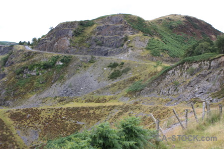 White green mountain landscape.