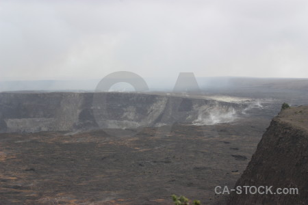 White landscape gray volcanic crater.