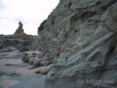White rock cliff.
