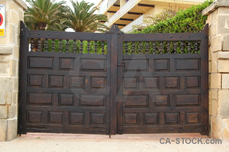 Wood gate green texture.